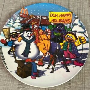 McDonald’s Vintage Plate 2001. Never used!